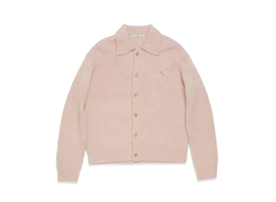 Acne Studios Polo Wool Cardigan "Pink Melange"