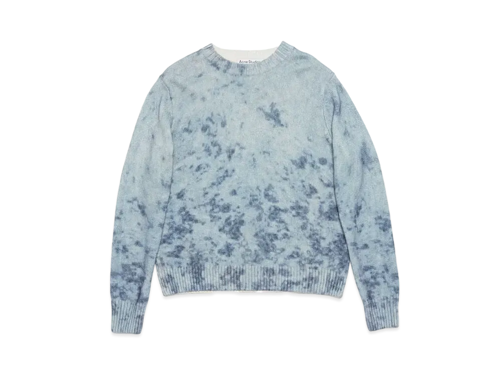 Acne Studios Jumper Acid Print "Navy/Pale Blue"