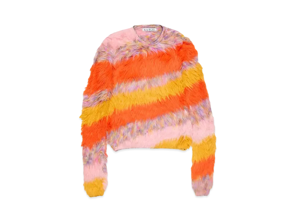 Acne Studios Crew Neck Sweater "Pumpkin Orange/Multi"