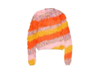 Acne Studios Crew Neck Sweater "Pumpkin Orange/Multi"