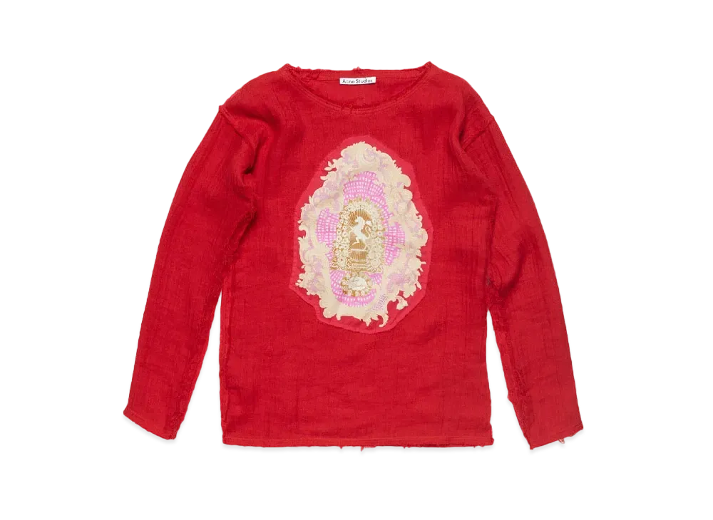 Acne Studios Crinkle Sweater "Red"
