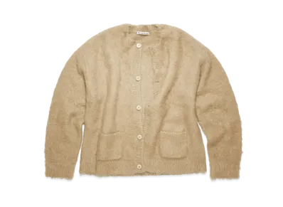 Acne Studios Wool Mohair Cardigan "Dark Beige"