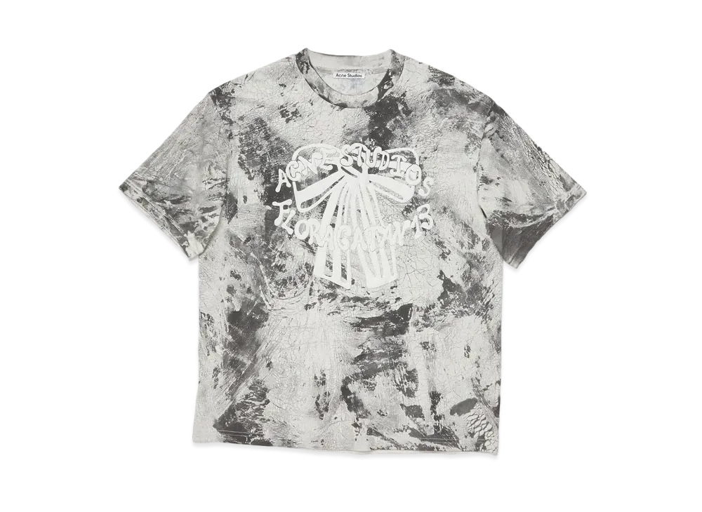 Acne Studios Plaster Print T-Shirt "Faded Black"