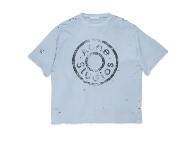 Acne Studios Logo T-Shirt - Relaxed Fit "Blue Melange"