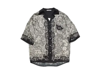 Acne Studios Printed Button-Up Shirt "Black/Ecru"