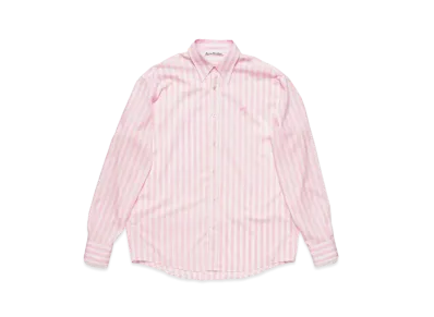Acne Studios Striped Button-Up Shirt "Pink/White"