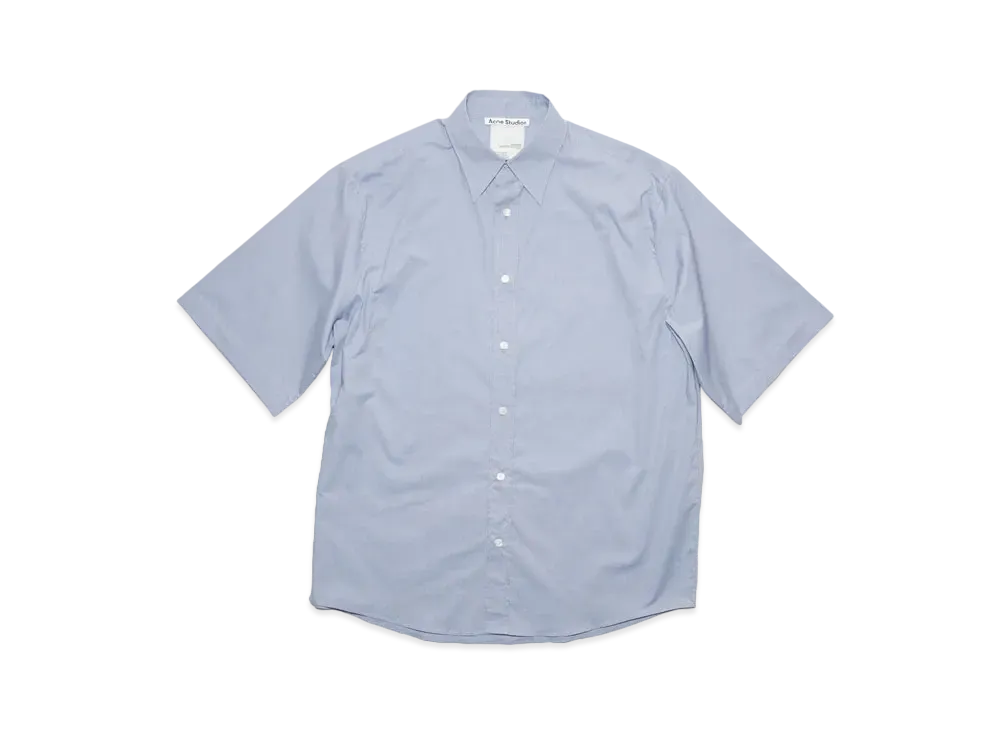 Acne Studios Short Sleeve Button Up Shirt "Dusty Blue"