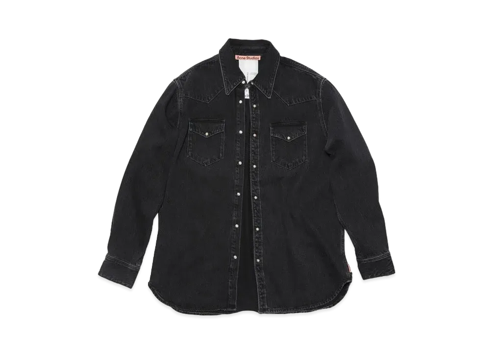 Acne Studios Button-Up Denim Shirt "Black"