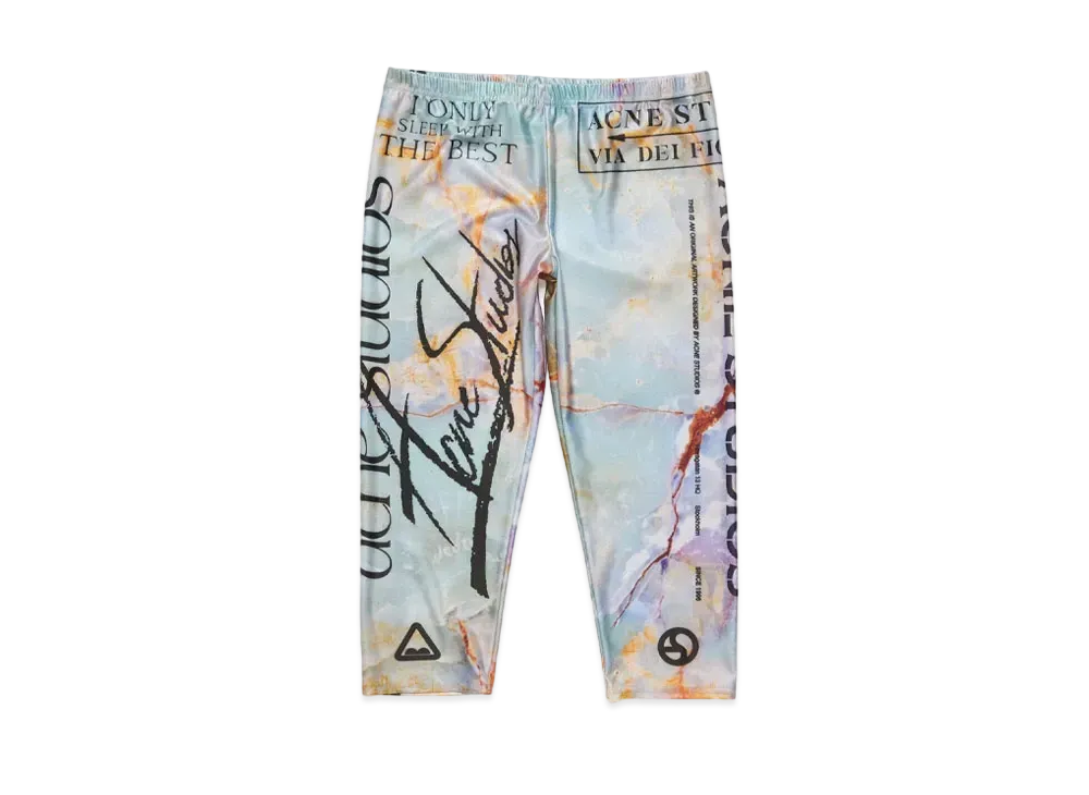 Acne Studios Printed Trousers "Pastel Green"