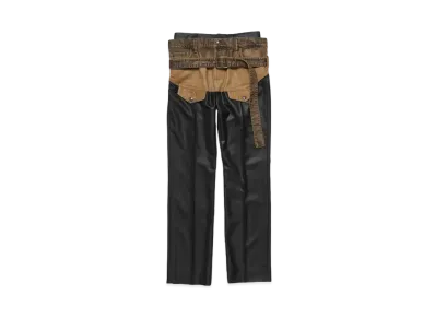 Acne Studios Wool Blend Trousers "Black/Brown"