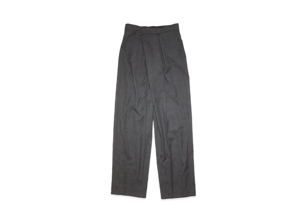 Acne Studios Tailored Wool Blend Wrap Trousers "Grey/Black"