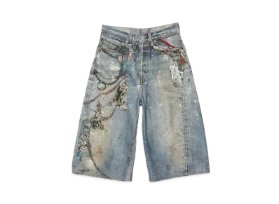 Acne Studios Loose Fit Shorts "Mid Blue"