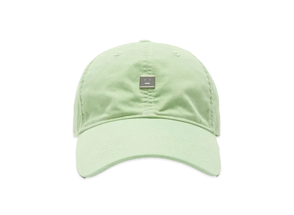 Acne Studios Cap With Face Logo Patch "Mint Green"