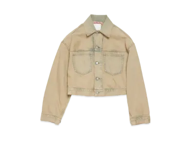 Acne Studios Denim Jacket - Oversized Cropped Fit "Light Sand"