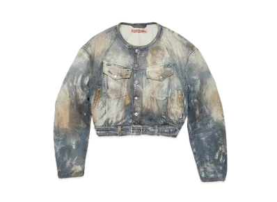 Acne Studios Cropped Denim Jacket "Mid Blue"