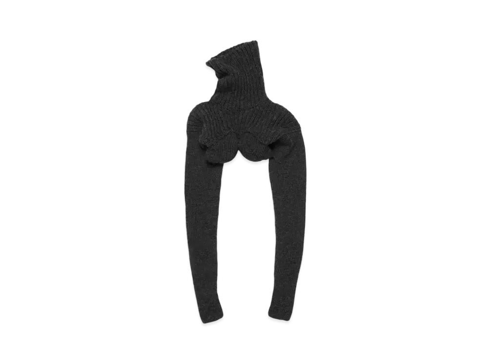 Acne Studios Cropped High Neck Knit "Anthracite/Grey"