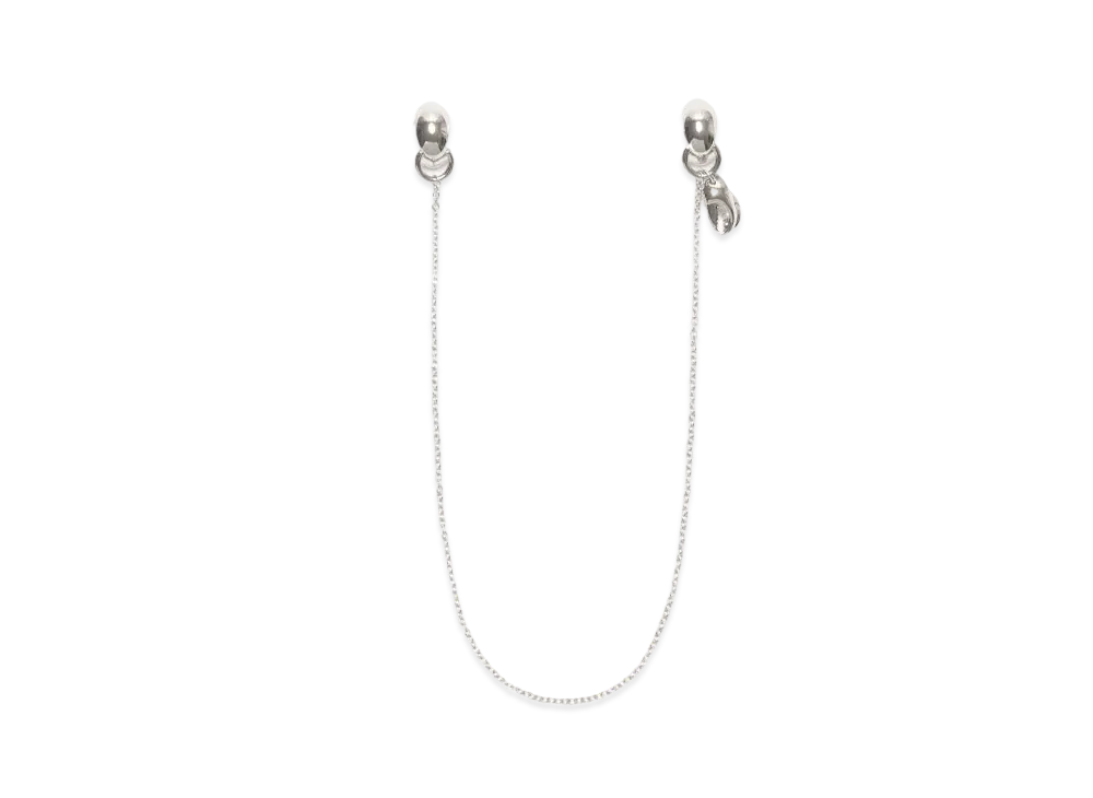 Acne Studios Chain Earrings "Silver"