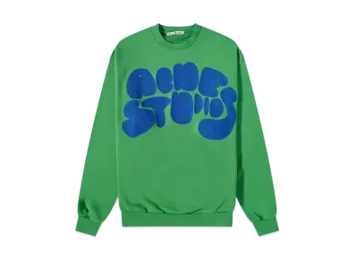 Acne Studios Bubble Logo Sweatshirt "Electric Green"