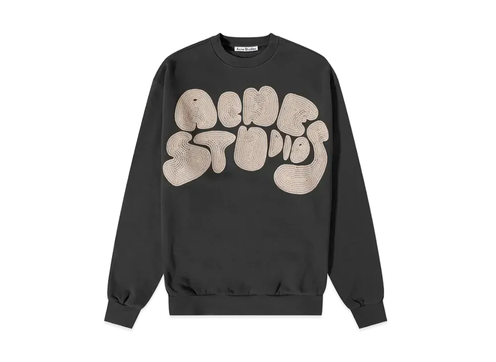 Acne Studios Bubble Logo Sweatshirt "Anthracite Grey"