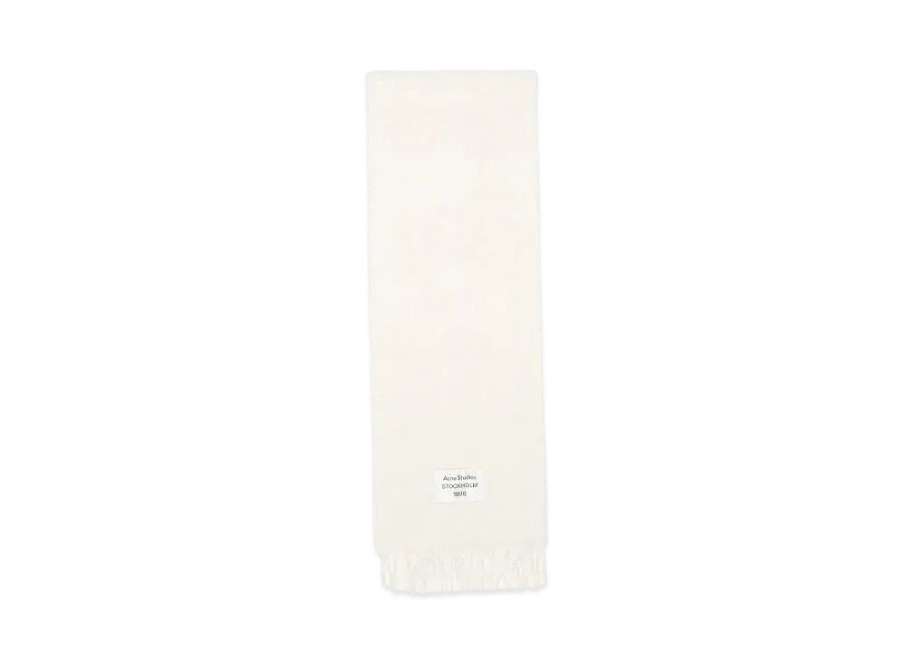 Acne Studios Fringe Alpaca Scarf "White"