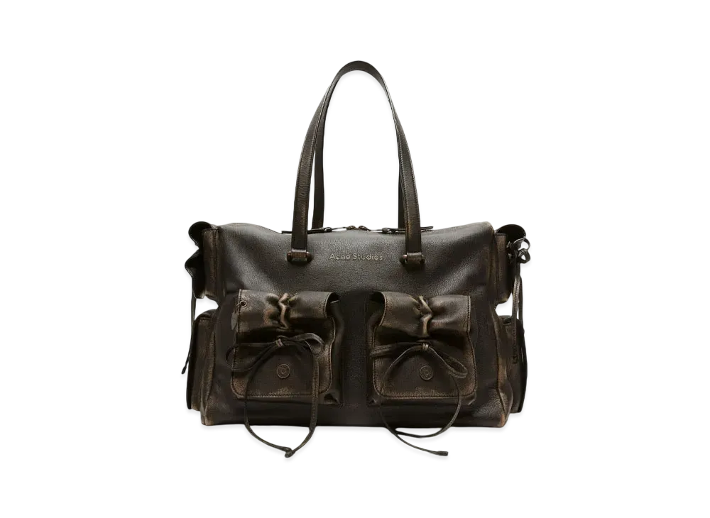 Acne Studios Multi-Pocket Tote Bag "Dark Brown/Beige"