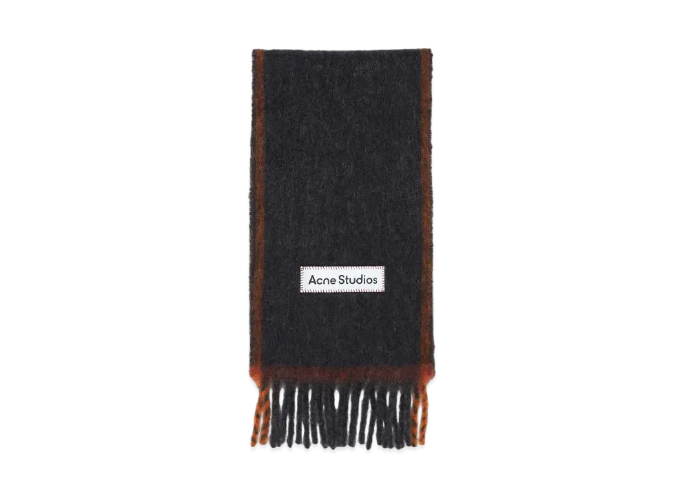 Acne Studios Wool Mohair Scarf - Narrow "Black"