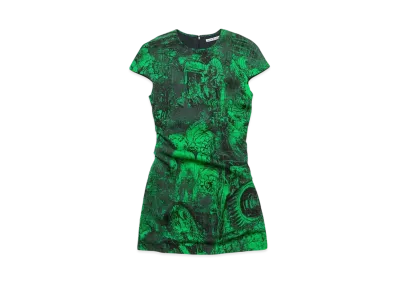 Acne Studios Printed Dress "Green"