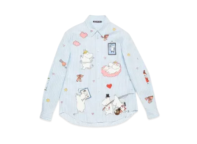 Acne Studios x Moomin Button-Up Shirt "Blue/White"
