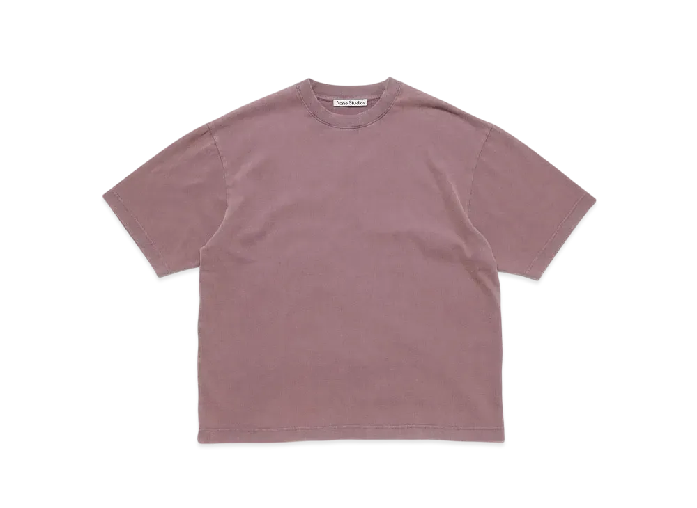 Acne Studios Crew Neck T-Shirt - Relaxed Unisex Fit "Plum Purple"