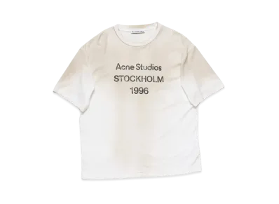 Acne Studios Logo T-Shirt - Relaxed Fit "Dusty White"