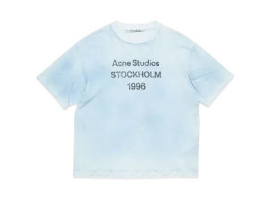 Acne Studios Logo T-Shirt - Relaxed Fit "Dusty Blue"