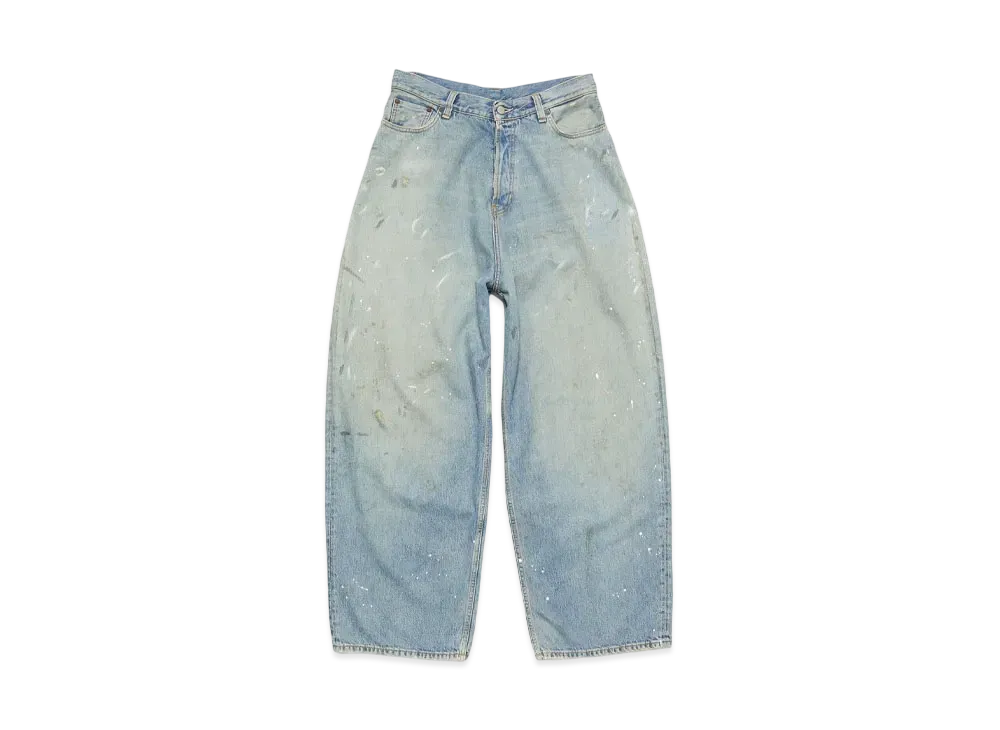 Acne Studios Printed Sequin Trousers "Mid Blue"