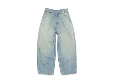 Acne Studios Printed Sequin Trousers "Mid Blue"