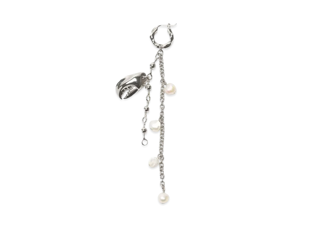 Acne Studios Claw Charm Earrings "Silver"