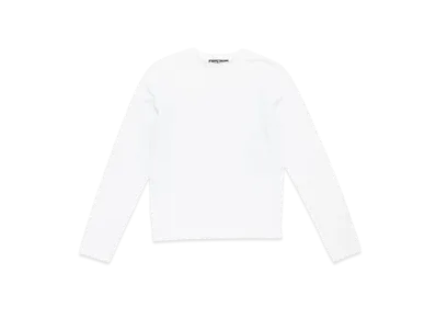 Acne Studios Long Sleeve T-Shirt - Regular Fit "Optic White"