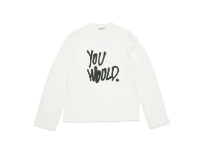 Acne Studios Long Sleeve Logo T-Shirt - Relaxed Fit "White"