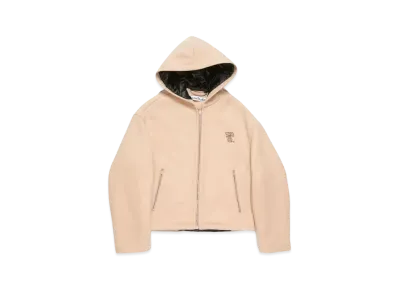 Acne Studios Wool Blend Hooded Jacket "Camel Beige"