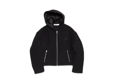 Acne Studios Wool Blend Hooded Jacket "Black"