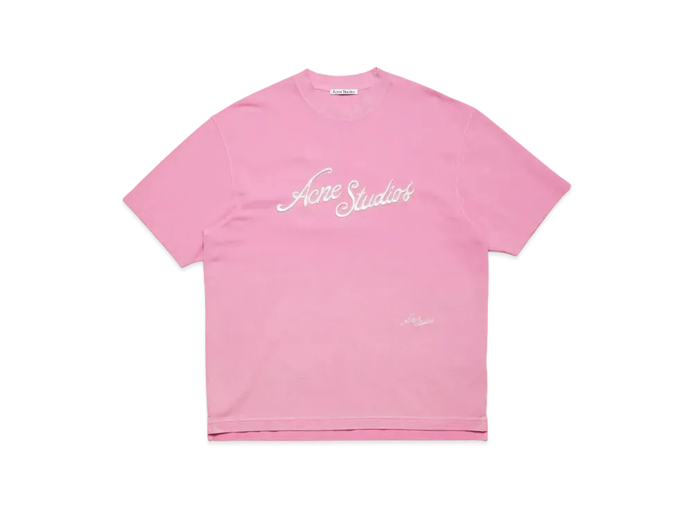Acne Studios Logo T-Shirt - Relaxed Fit "Pink"