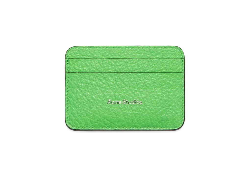 Acne Studios Leather Card Holder "Green"