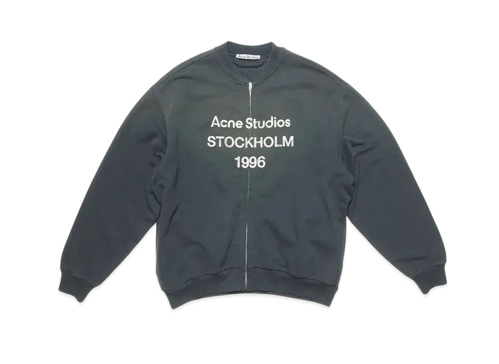 Acne Studios Zip Sweater Logo "Black"