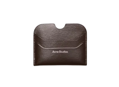 Acne Studios Leather Card Holder "Chocolate Brown"
