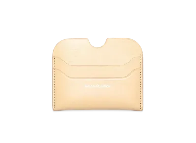 Acne Studios Leather Card Holder "Vanilla Yellow"