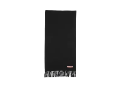 Acne Studios Fringed Wool Scarf - Narrow "Black"