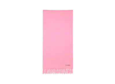 Acne Studios Fringed Wool Scarf - Narrow "Bubble Pink"
