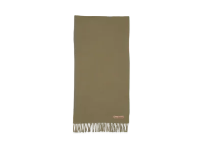 Acne Studios Fringed Wool Scarf - Narrow "Khaki Green"