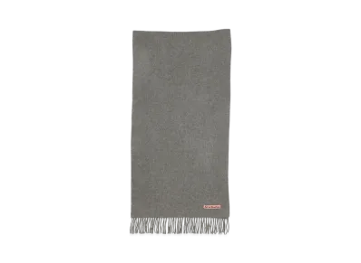 Acne Studios Fringed Wool Scarf - Narrow "Grey Melange"
