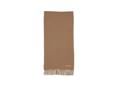 Acne Studios Fringed Wool Scarf - Narrow "Caramel Brown"