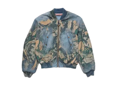 Acne Studios Denim Bomber Jacket "Mid Blue Wash"