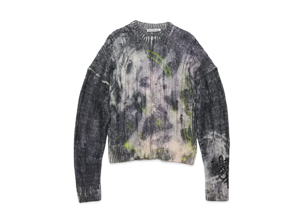 Acne Studios Printed Knit Cardigan "Black"